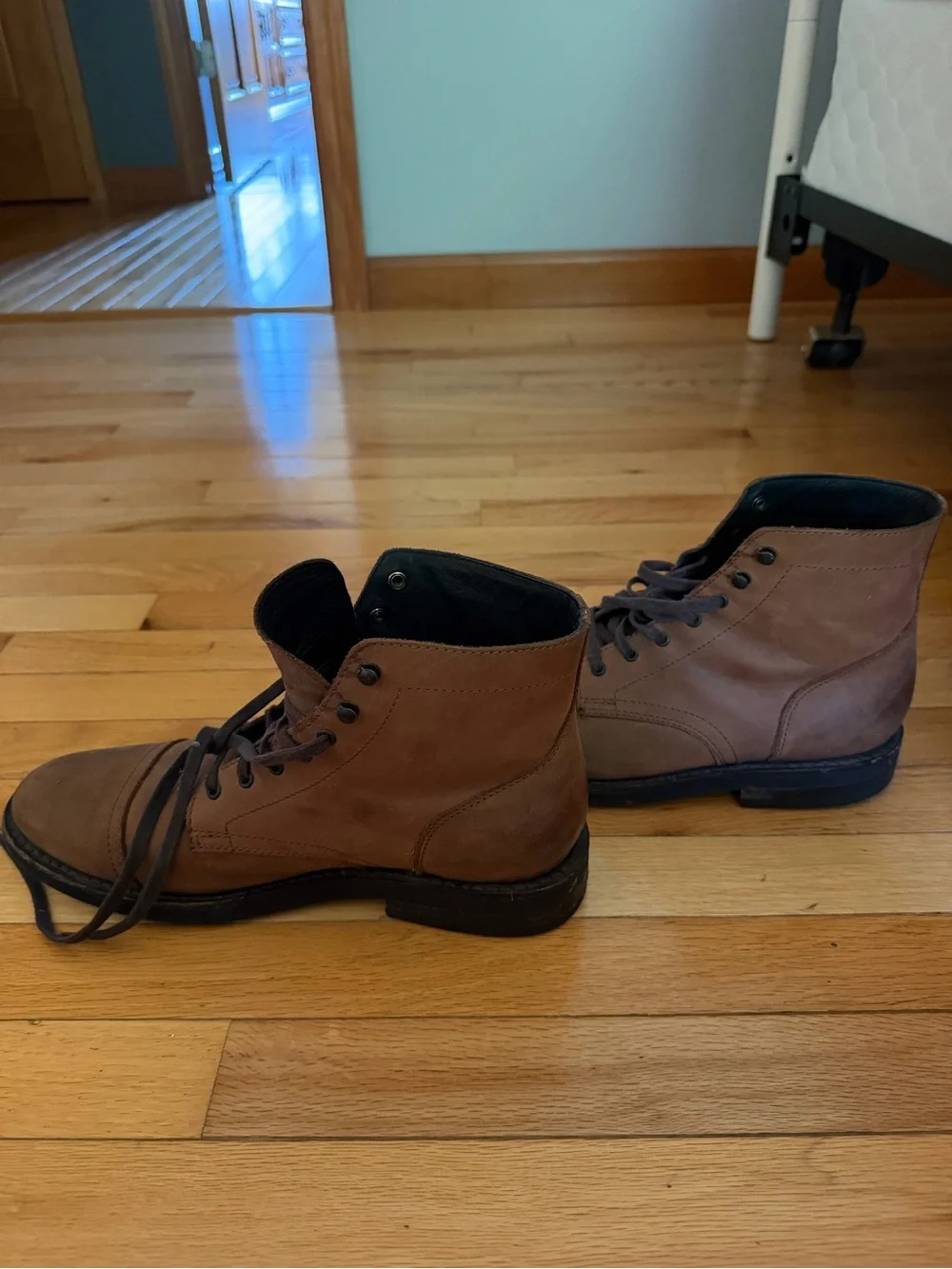 Thursday Boot Company Men's Brown Lace-Up Leather Boots